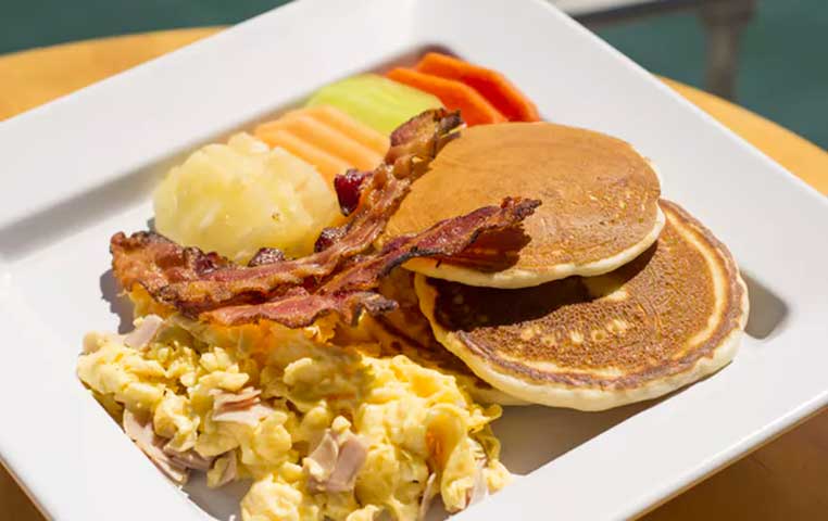 Delicious Pirate Boat Breakfast Platter in Cabo San Lucas aboard Buccaneer Queen