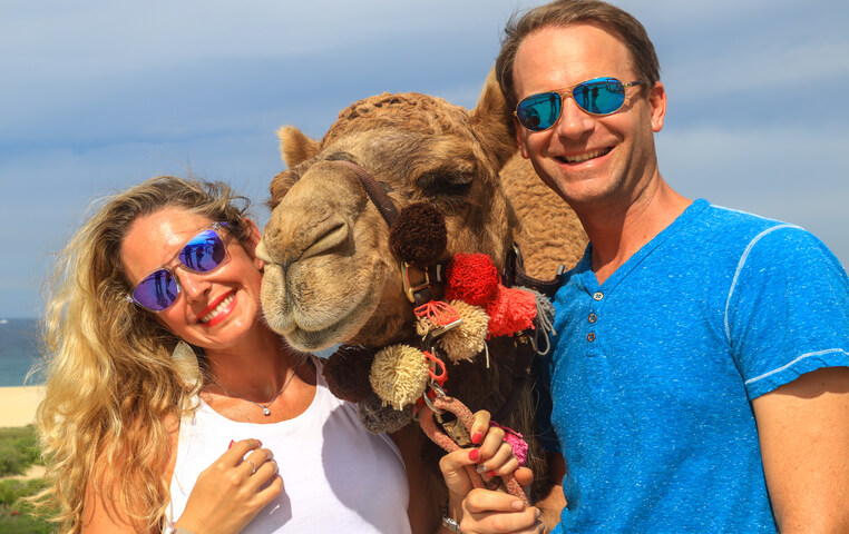 Riding a Camel in Cabo